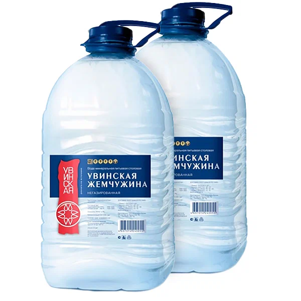 Вода "Увинская жемчужина" негазированная, 5 л. (2 шт. в упак.)