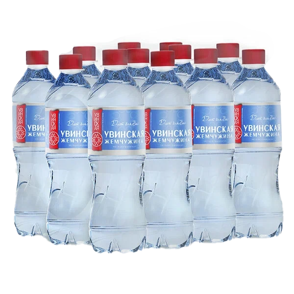 Вода "Увинская жемчужина" негазированная, 0,5 л. (12 шт. в упак.)