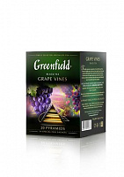Чай черный Grape Vines GREENFIELD, 20х1,8 г