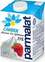 Сливки Parmalat для взбивания ультрапастеризованные 35 % 500 мл (Тетра Пак)