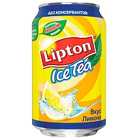 Холодный чай LIPTON (Липтон) Лимон, 0,33л (12 шт в упак)