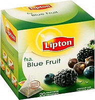 Чай LIPTON Черный чай с лесными ягодами (черника, ежевика) (Blue fruit) в пирамидках (20 пак)