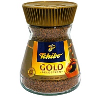 Кофе растворимый ЧИБО (TCHIBO Gold Selection) 190 гр (стекло)